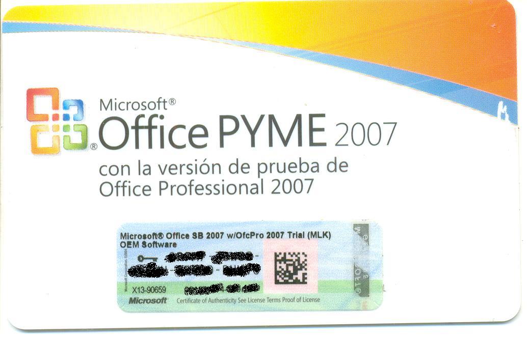 SINET : Soluciones Informáticas : Licenciamiento Office OEM 2007